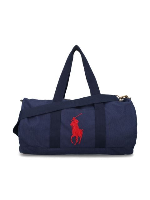 Ralph Lauren Kids Polo Pony-embroidery duffle bag