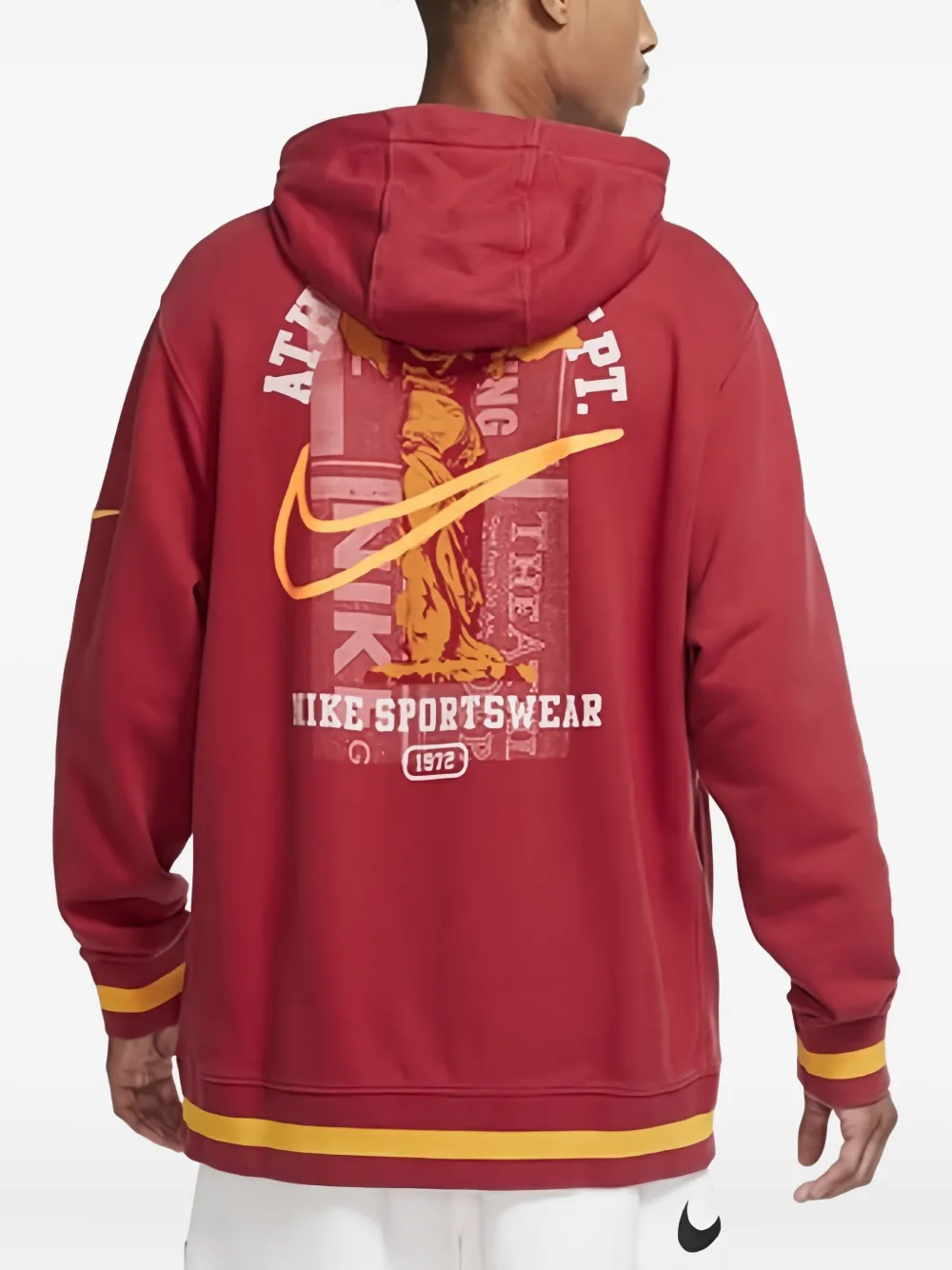Nike Club Fleece Hoodie In Red