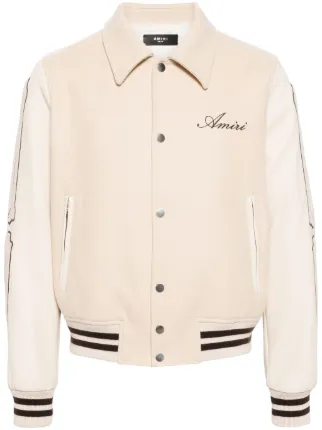 ジャケット・アウター AMIRI BONES Teddy Jacket Amiri Bones wool-blend varsity jacket Amiri