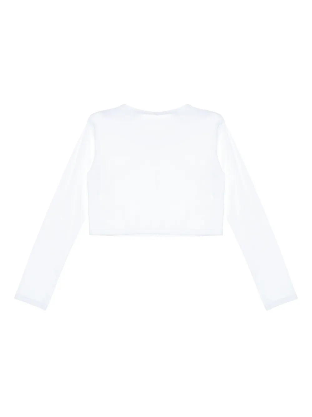 Auralee T-shirt met boothals van biologisch katoen Wit