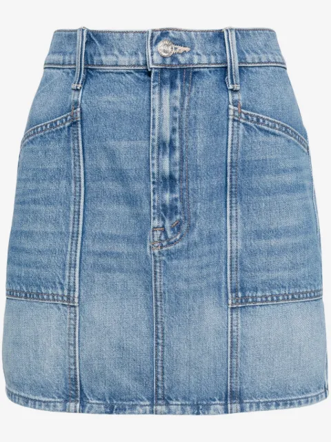 MOTHER Lineup high-rise mini skirt