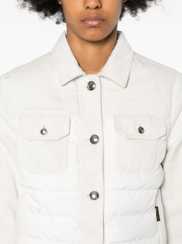 【送料&関税込】Moorer Petunia Padded Front Panel Jacket Moorer Petunia Padded Jacket | Neutrals | FARFETCH