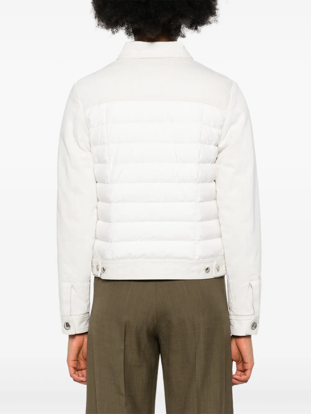 Shop Moorer Petunia Padded Jacket In Neutrals