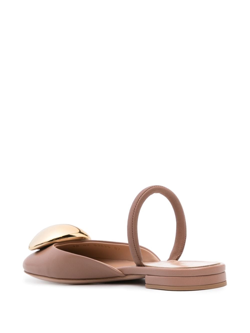 Shop Gianvito Rossi Sphera Slingback Ballerina Shoes In Pink