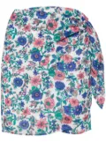Louise Misha Charlie floral-print mini skirt - White
