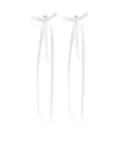 Simone Rocha bead-emellished drop earrings - White