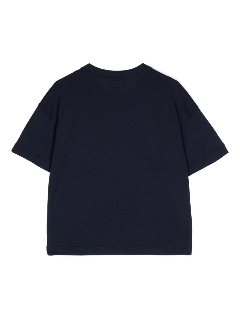Ea7 Emporio Armani logo-print cotton T-shirt - Blauw