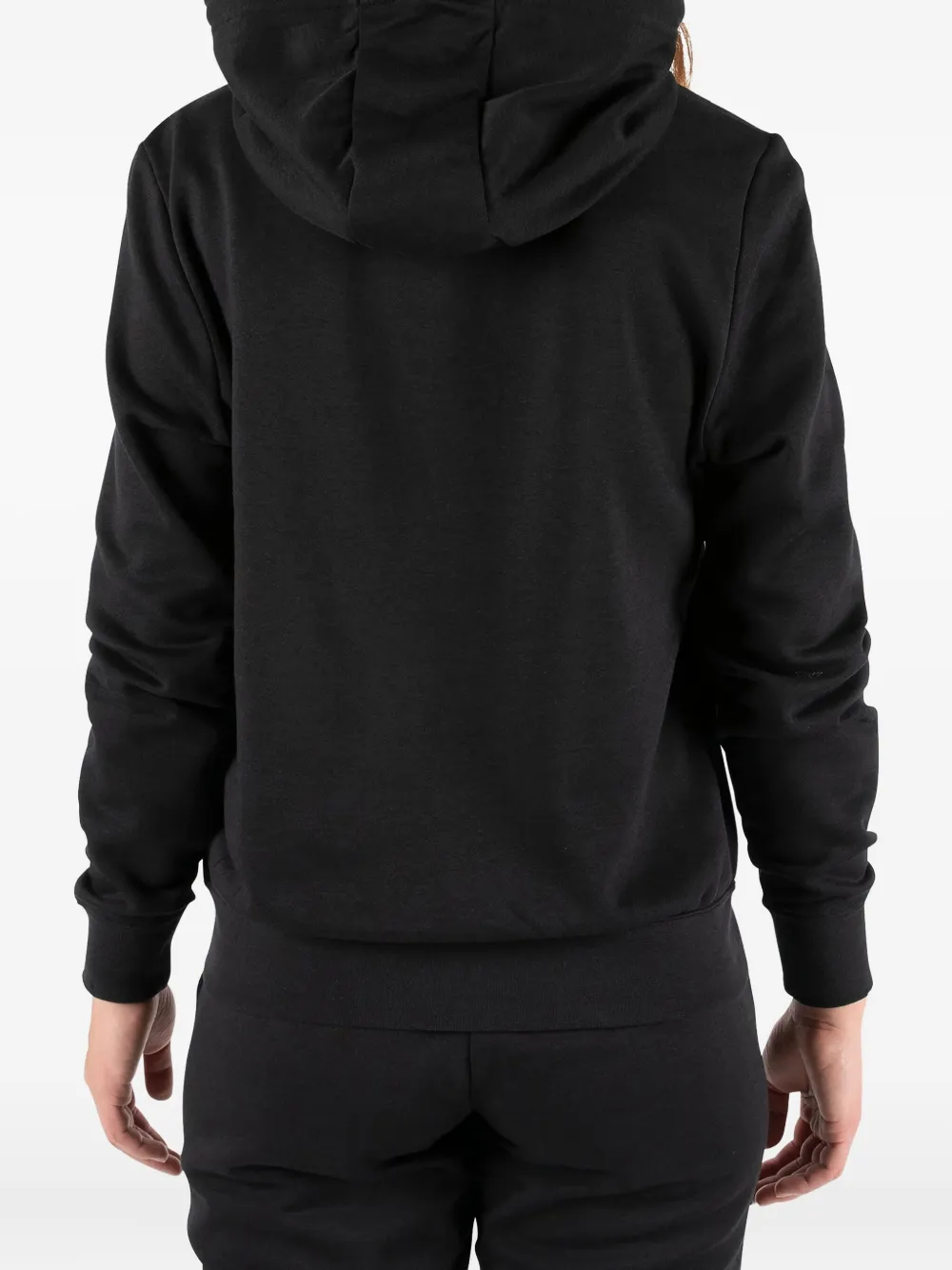 Nike logo-embellished zip-up hooded jacket Zwart