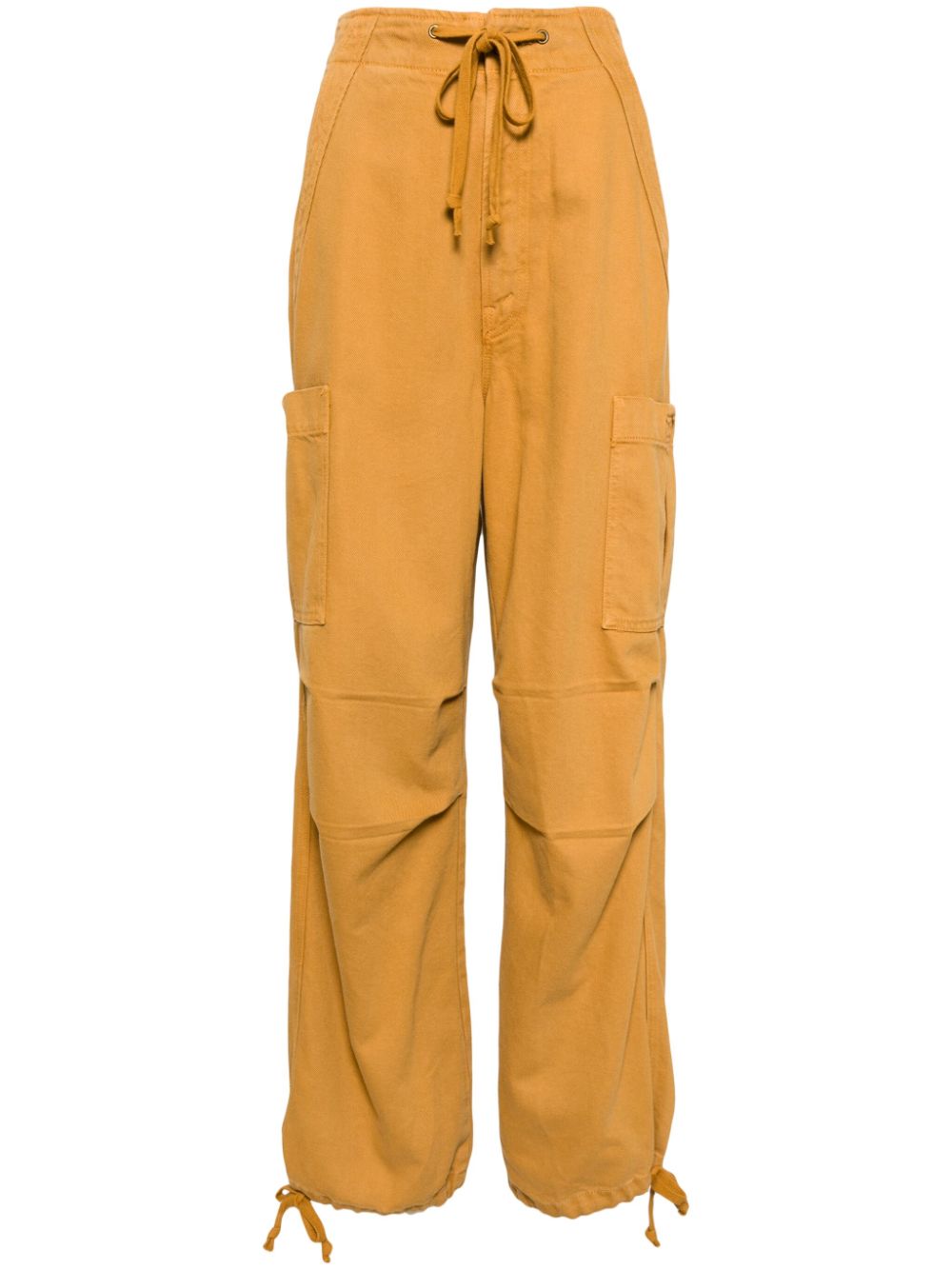 Mother Snacks! The Munchie Nerdy Wide-leg Trousers In Orange