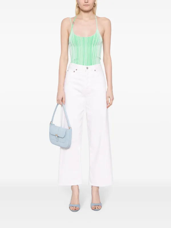 AGOLDE Ren wide-leg Jeans | White | FARFETCH