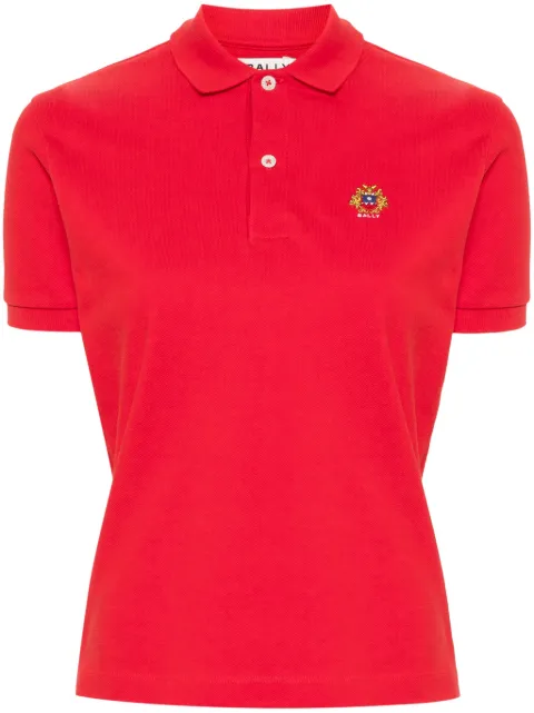 Bally playera tipo polo con logo bordado