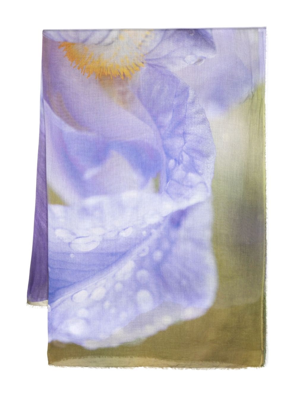 Faliero Sarti Iris sjaal met bloemenprint Groen