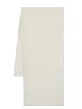 Faliero Sarti sequined frayed scarf - White