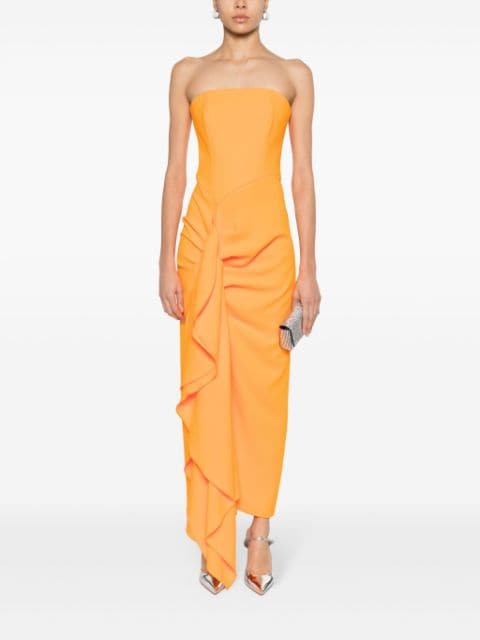 The Thalia ruched midi dress