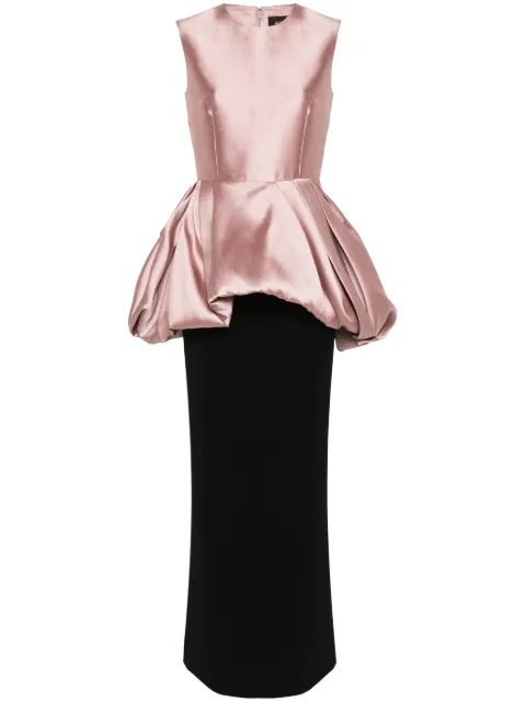 Solace London Emi peplum-detail dress 