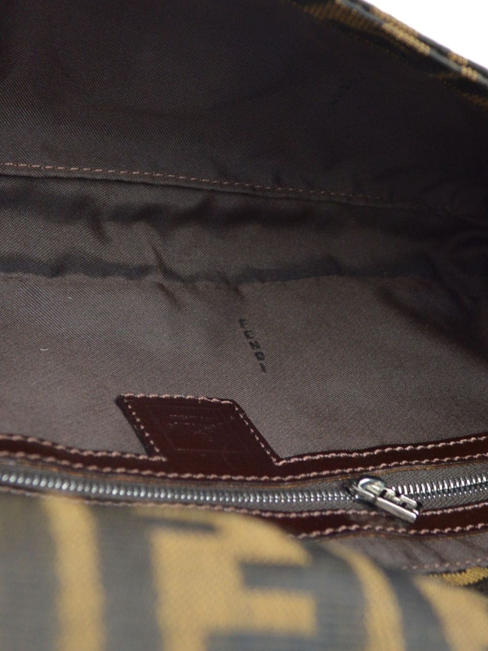 Pre-owned Fendi 1990-2000 Baguette Zucca Shoulder Bag In Brown