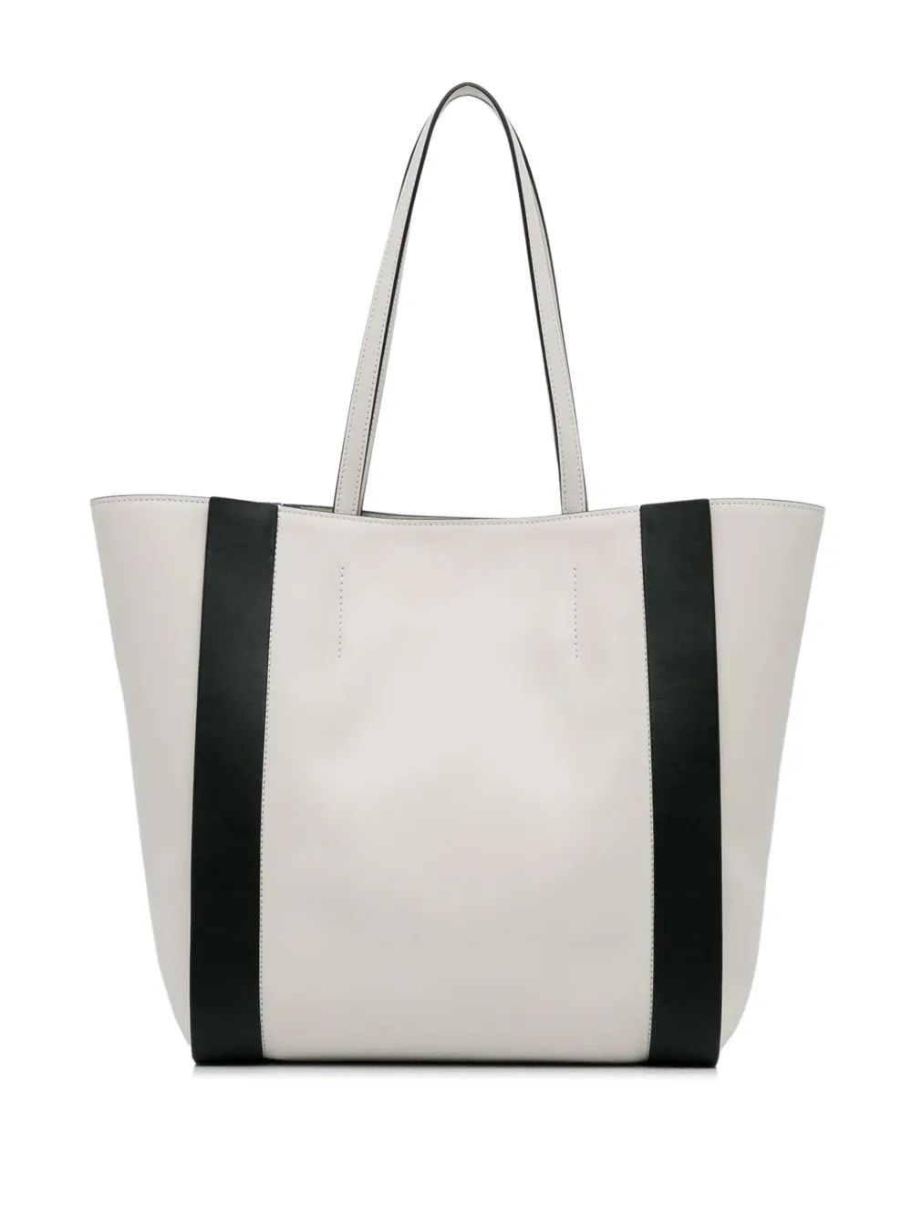 Alexander McQueen Pre-Owned logo-print leather tote bag - Beige