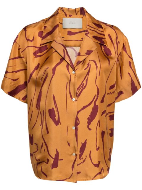 Asceno camisa manga corta con estampado abstracto