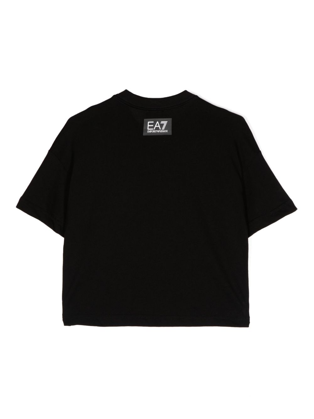 Ea7 Emporio Armani logo-print cotton T-shirt - Zwart