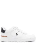 Polo Ralph Lauren Polo Pony-embroidered leather sneakers - White