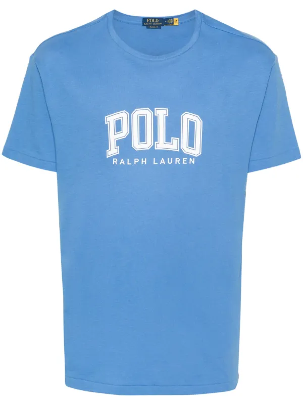 Polo Ralph Lauren logo-print Cotton T-shirt Blue FARFETCH PH
