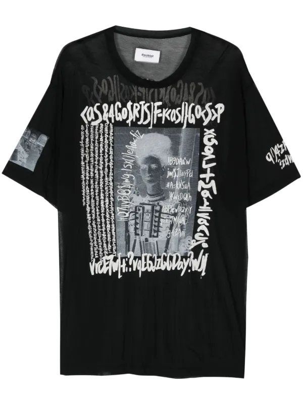 doublet / Tシャツ Doublet グラフィック セミシアーTシャツ | ブラック | FARFETCH JP