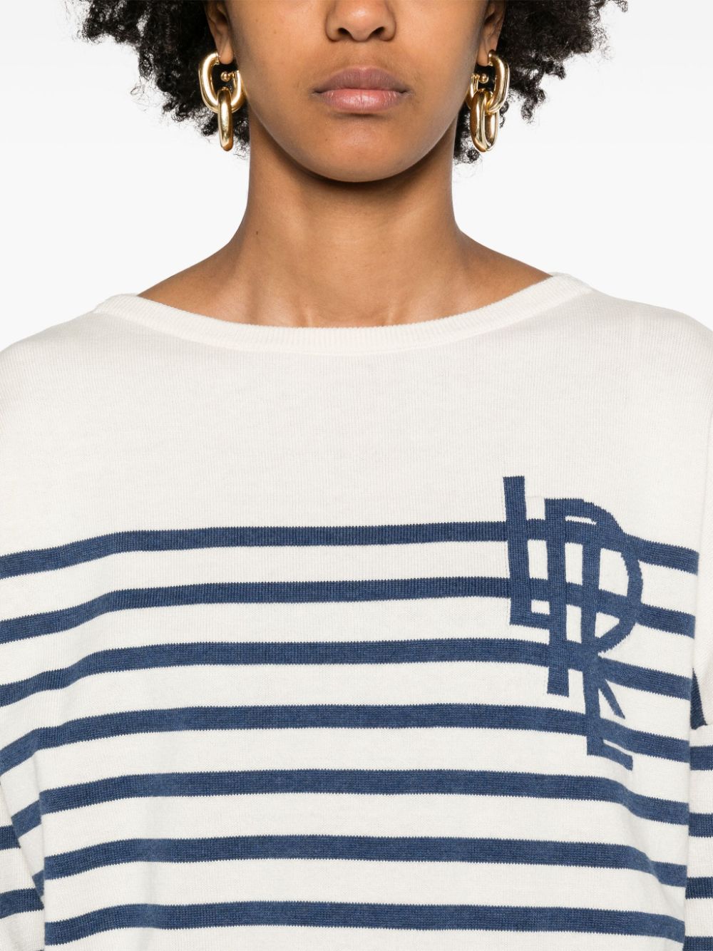 Lauren Ralph Lauren Hainvette striped cotton jumper Women