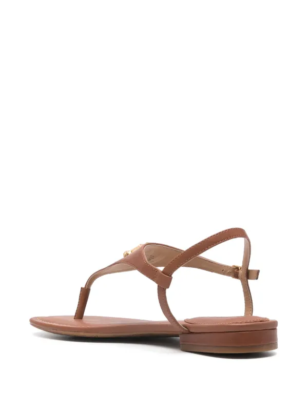 Lauren Ralph Lauren Ellington Leather Sandals | Brown | FARFETCH