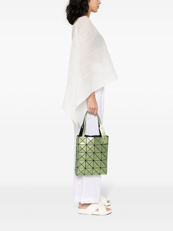 Bao Bao Issey Miyake Lucent Boxy Tote Bag | Green | FARFETCH AO