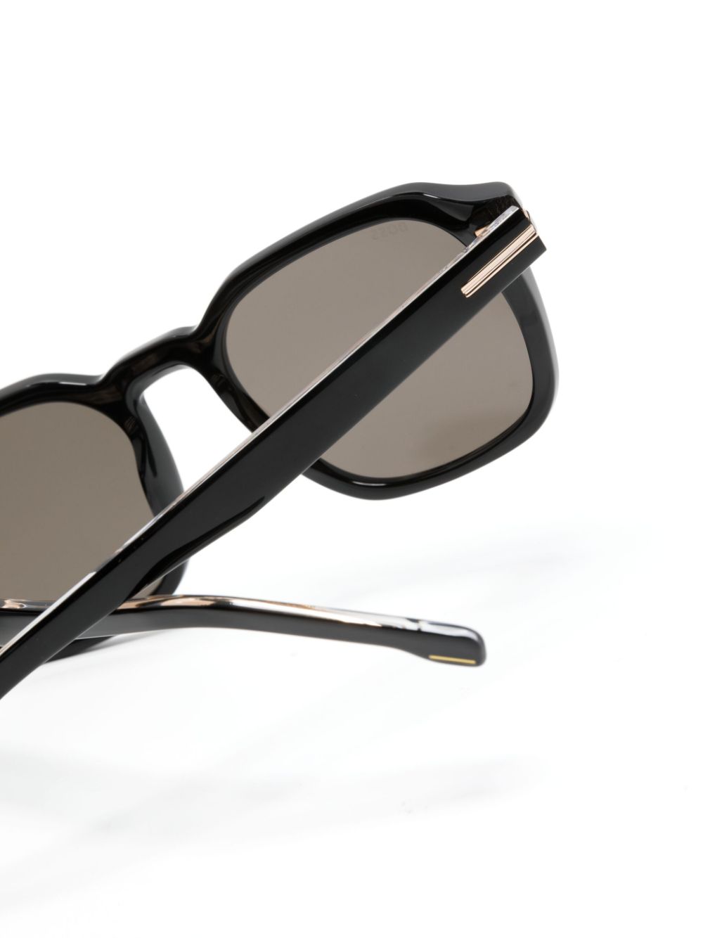 Shop Hugo Boss Square-frame Sunglasses In Schwarz