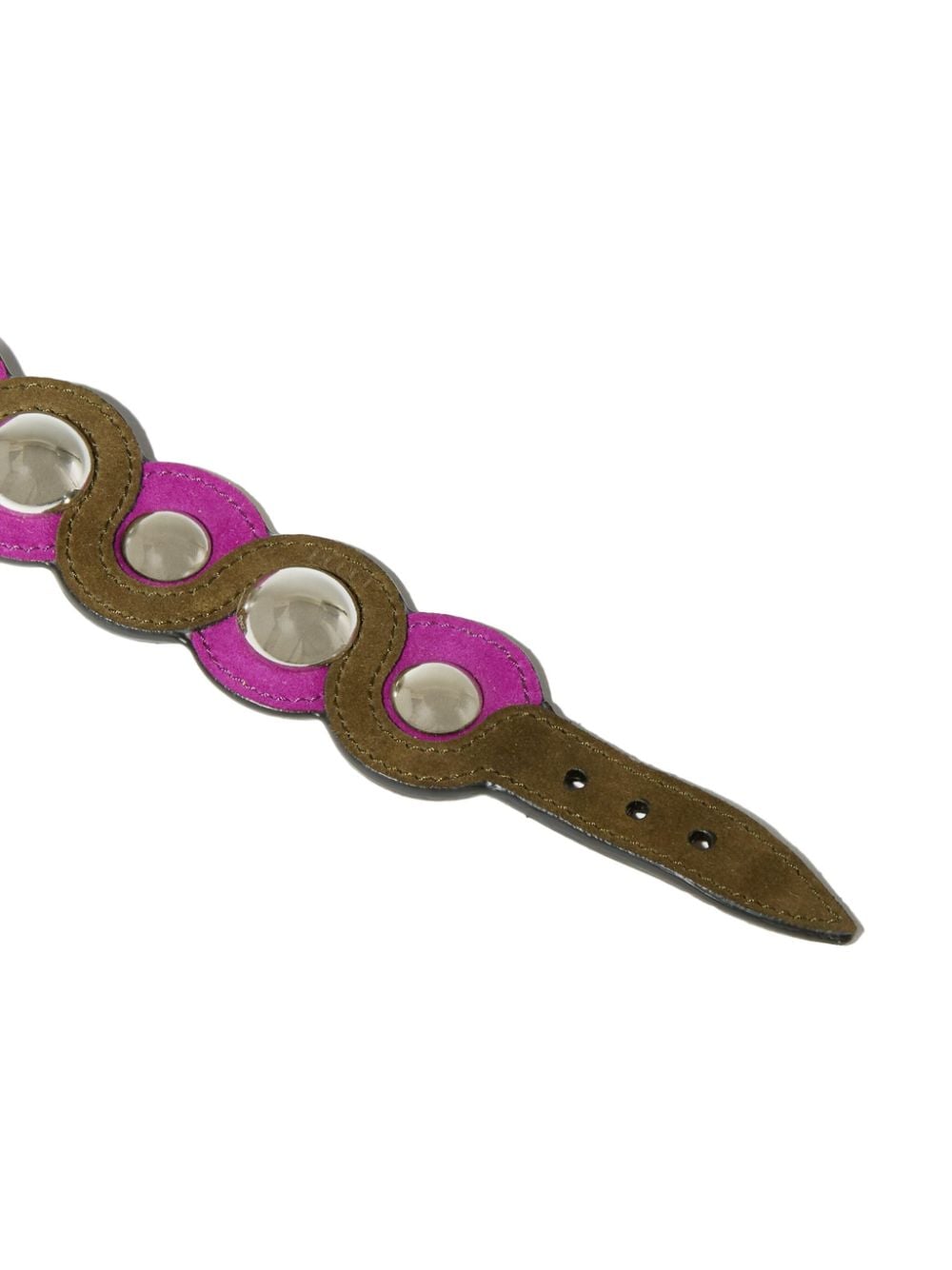 Shop Pucci Emilia Suede Bracelet In Purple