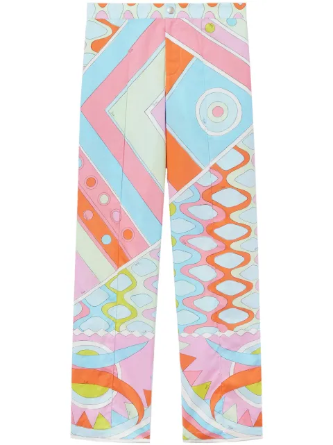 PUCCI Vivara-Print cotton trousers 