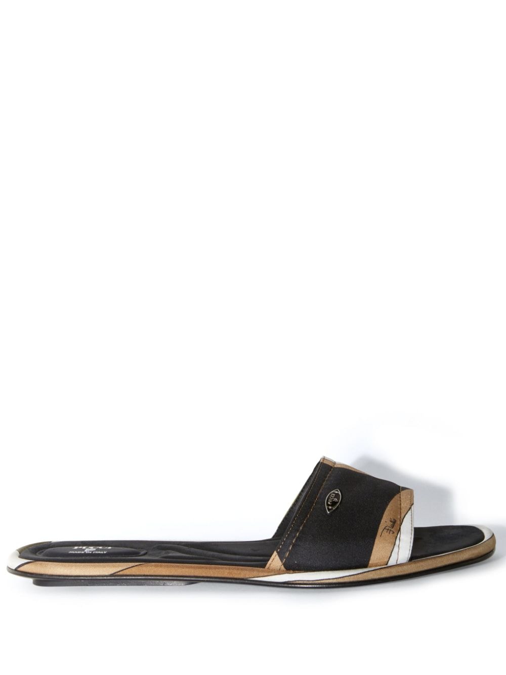 Pucci Yummy Leather Sandals In Neutrals
