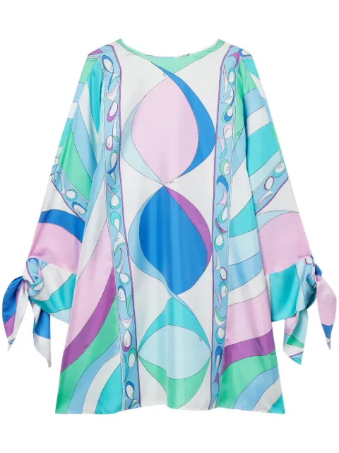 PUCCI Pesci-print silk minidress