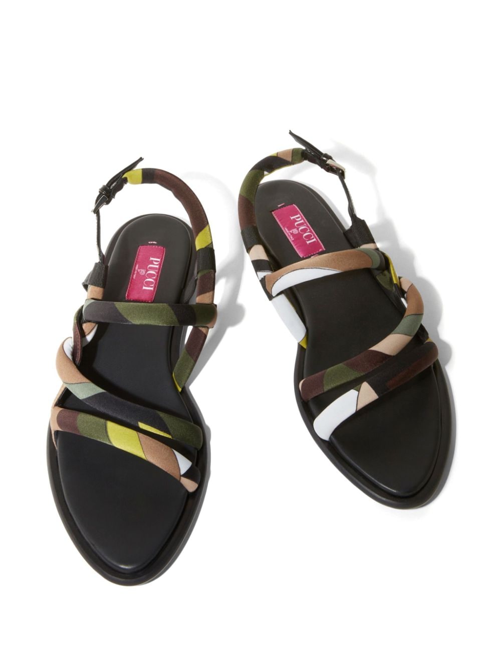 PUCCI Lee leren sandalen Groen