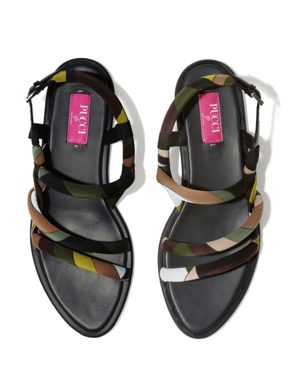 PUCCI Lee leren sandalen Groen