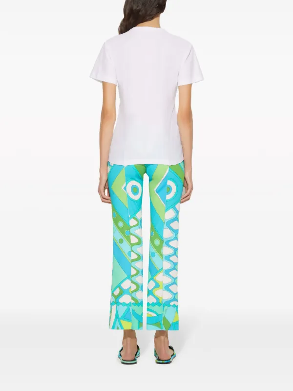 PUCCI logo-print Cotton T-shirt | White | FARFETCH