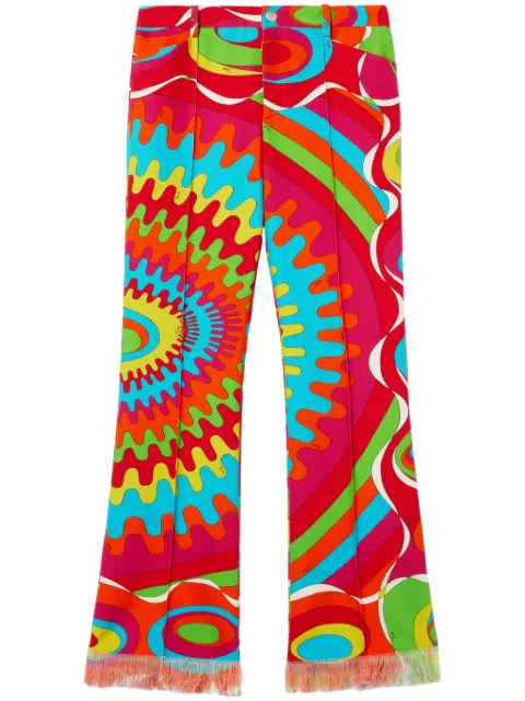 PUCCI Bersaglio-Print cotton trousers 