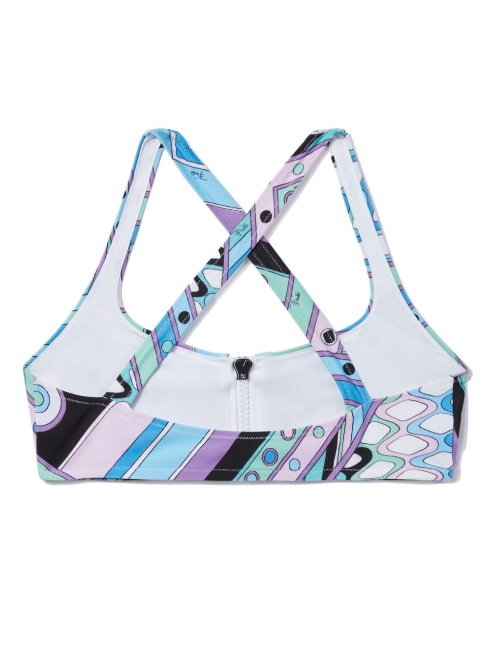 PUCCI Bikinitop met Vivara-print - Blauw