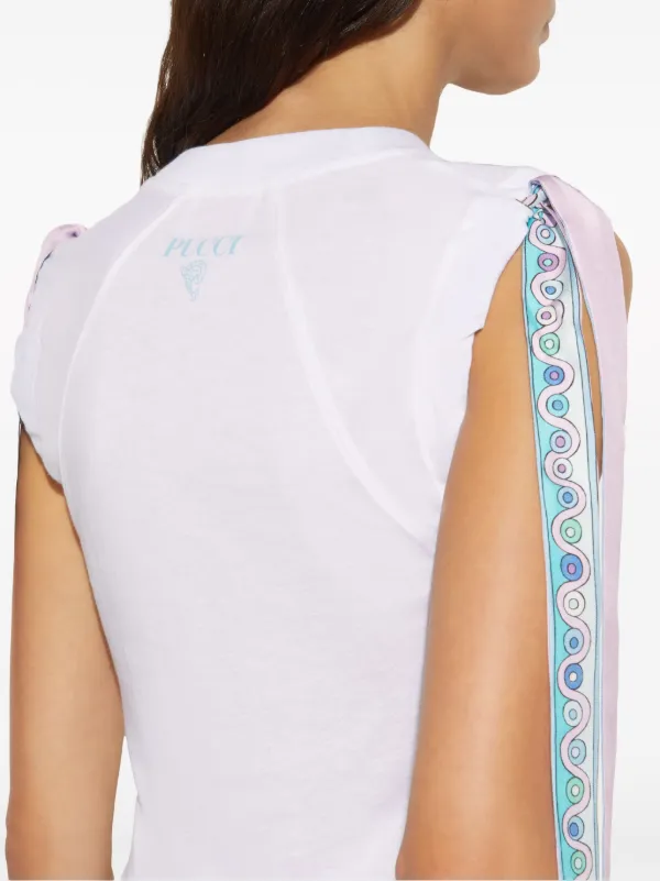 送料関税込み★PUCCI★イリデ・コットン・ジャージーTシャツ PUCCI Iride-print Cotton T-shirt | White | FARFETCH GE