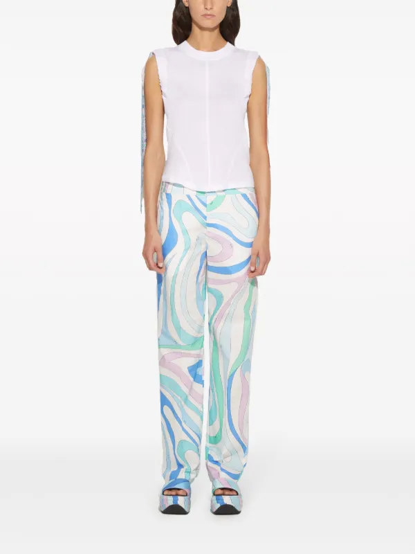PUCCI Iride-print Cotton T-shirt | White | FARFETCH GE