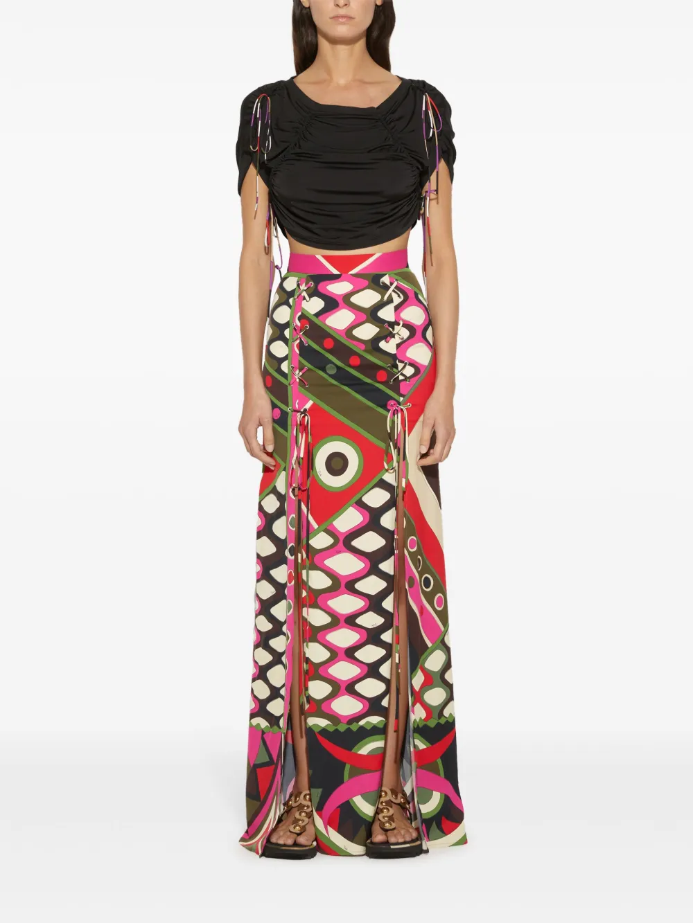 PUCCI contrasting-trim cropped top | T-Shirts & Jersey Shirts | Image 2