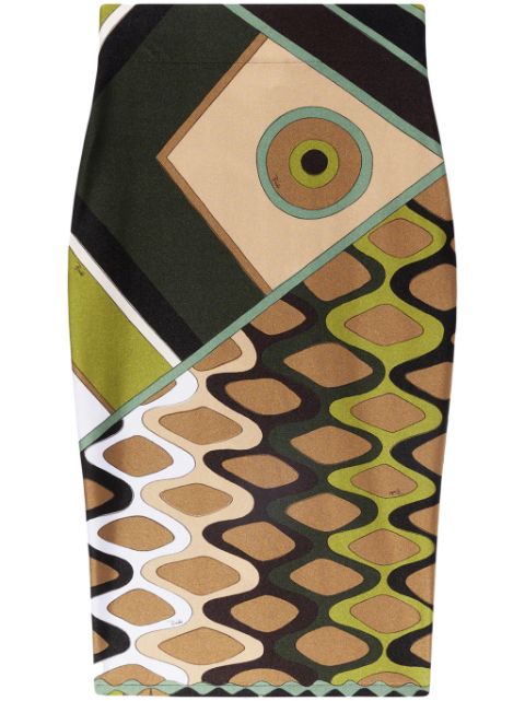 PUCCI Vivara-print pencil skirt