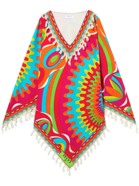 PUCCI Bersaglio-print kaftan minidress