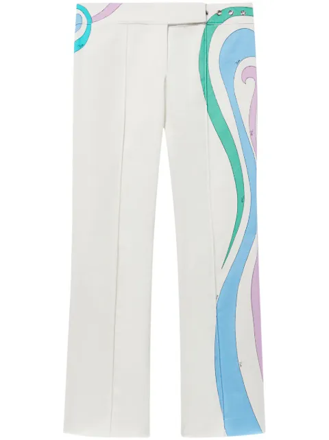 PUCCI Marmo-Print cotton-blend trousers 