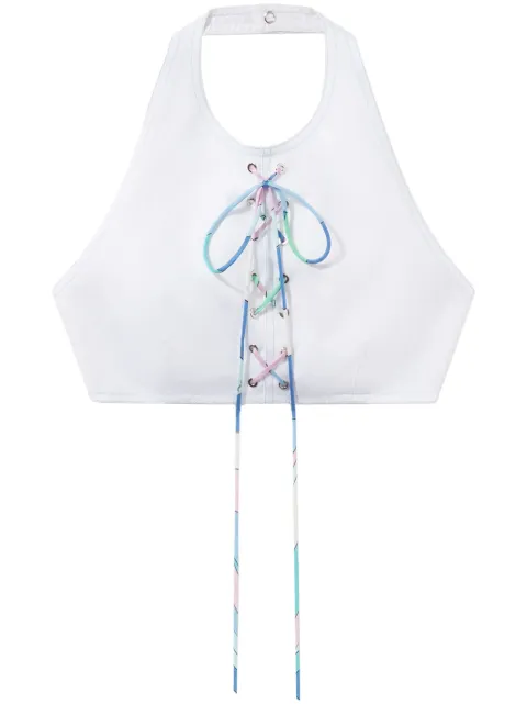 PUCCI lace-up top