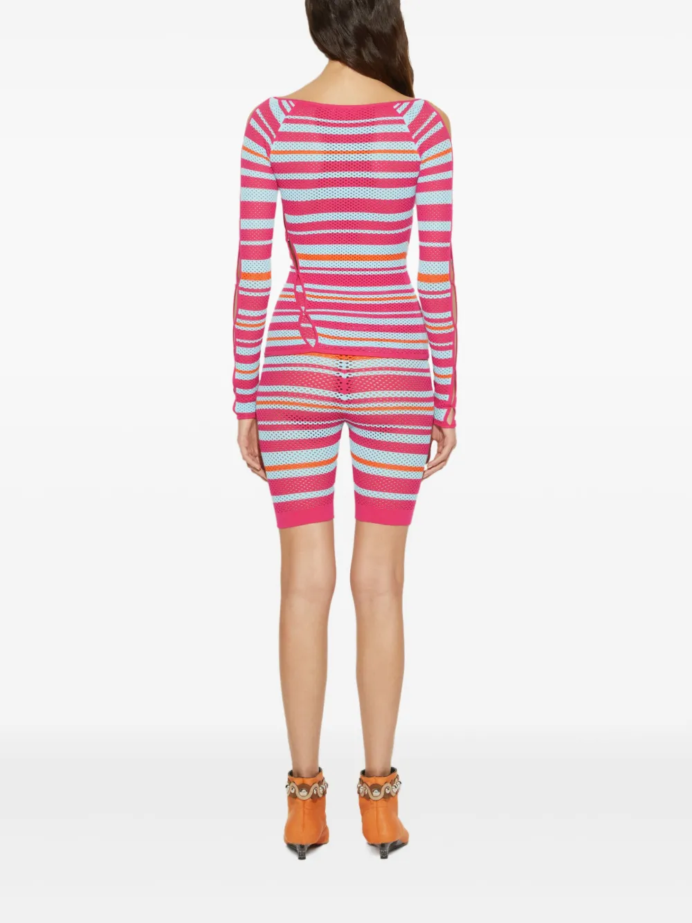 Pucci Striped Top In Multi