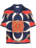 Bally graphic-print silk shirt - Red