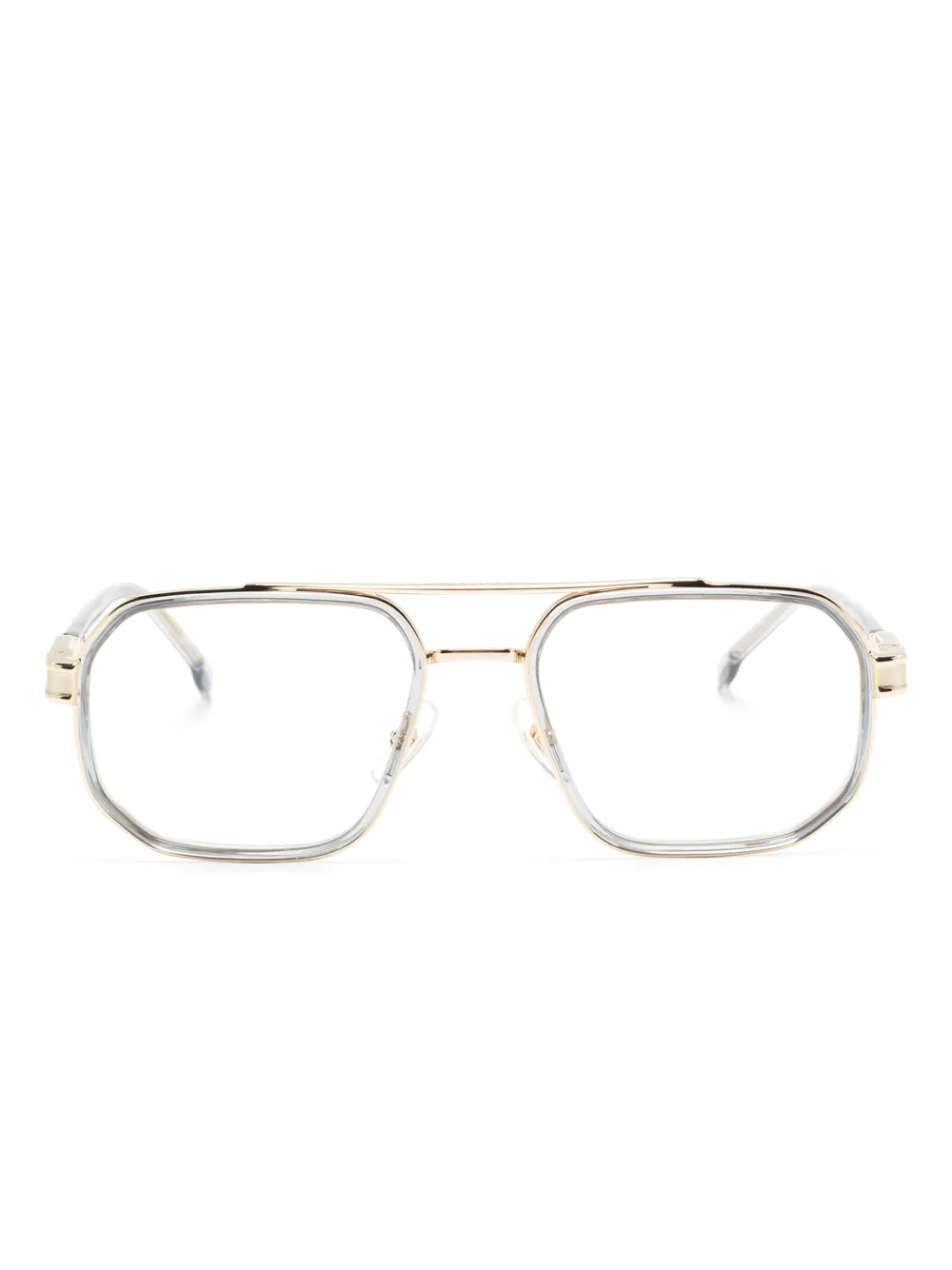 Carrera Brille Mit Pilotengestell In Gold