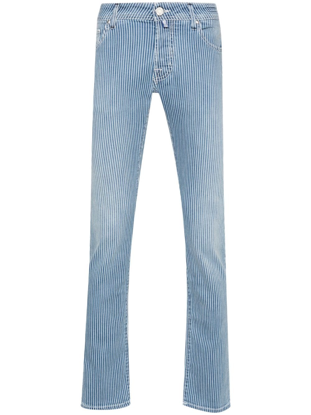 Jacob Cohen Nick Striped Jeans In Blue